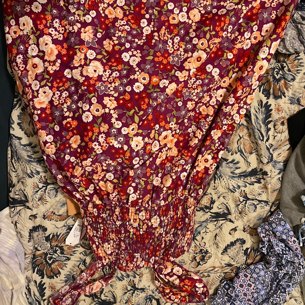 Mid-length off the shoulder dress
